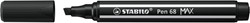 Viltstift STABILO Pen 68/46 Max zwart