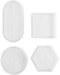 Silicone vormen Creativ Company set à 4 vormen