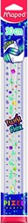 Liniaal Maped Pixel Party Twist 'n Flex 30cm transparant