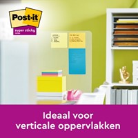 Memoblok 3M Post-it XL-LL Super Sticky 101mmx101mm groen met lijn 70 vel-3