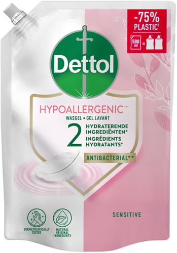 Handzeep Dettol Sensitive antibacterieël 500ml refill