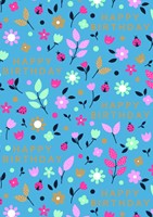 Inpakpapier Stewo Happy Birthday 200x70cm  assorti-1