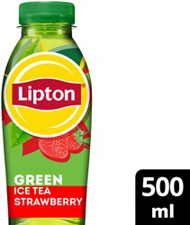 Frisdrank Lipton Ice Tea green strawberry petfles 500ml