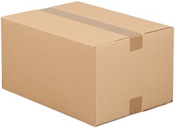 Amerikaanse vouwdoos IEZZY 150x150x150mm B-golf bruin