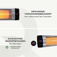 Terrasverwarmer BRASQ PHW200 hangend elektrisch met afstandbediening-3