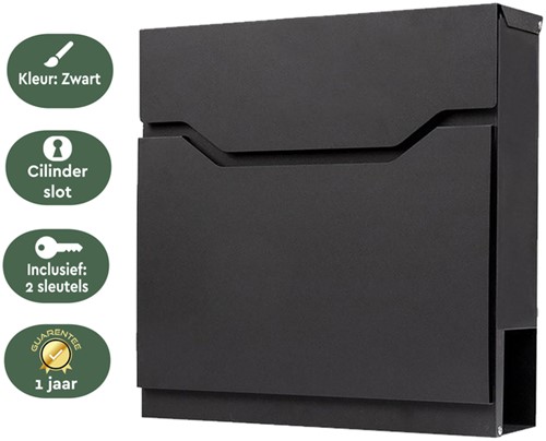 Brievenbus BRASQ PB300 Premium zwart-3