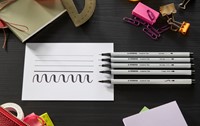 Creative Tips STABILO Arty assorti tips zwart en grijs blister à 10 stuks-2