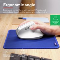 Muis Trust ergonomisch BAYO II draadloos wit-3