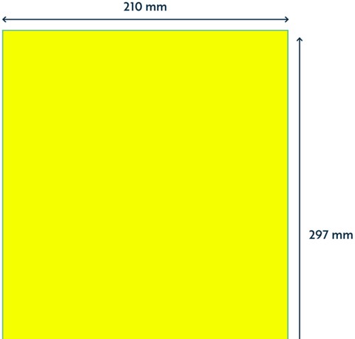 Etiket Rillprint 210x297mm fluorgeel 100 etiketten-2