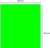 Etiket Rillprint 210x297mm fluorgroen 100 etiketten-2