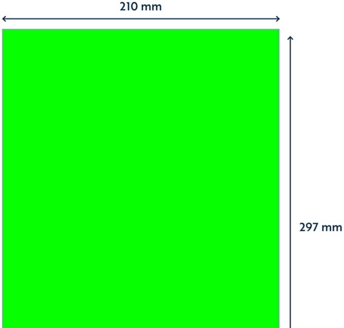 Etiket Rillprint 210x297mm fluorgroen 100 etiketten-2