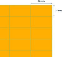 Etiket Rillprint 70x37mm fluororanje 2400 etiketten-2