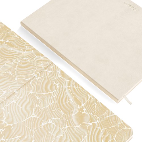 Notitieboek de KEMPEN Cotton Vanilla 171x220mm blanco 192 pagina's 90gr wit-2