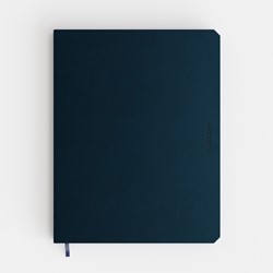 Notitieboek de KEMPEN Silence 171x220mm blanco 192 pagina's 90gr donkerblauw