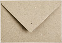 Envelop Papicolor C6 114x162mm kraft grijs pak à 6 stuks-2