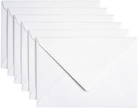 Envelop Papicolor C6 114x162mm metallic parelwit pak à 6 stuks