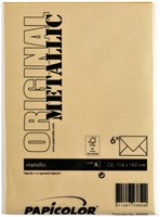 Envelop Papicolor C6 114x162mm metallic goud pak à 6 stuks-3