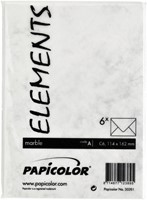 Envelop Papicolor C6 114x162mm marble grijs pak à 6 stuks-3
