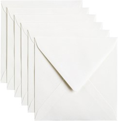Envelop Papicolor 140x140mm hagelwit pak à 6 stuks