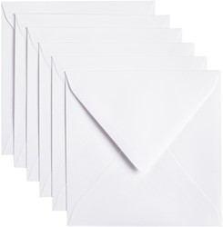 Envelop Papicolor 140x140mm kraft wit pak à 6 stuks