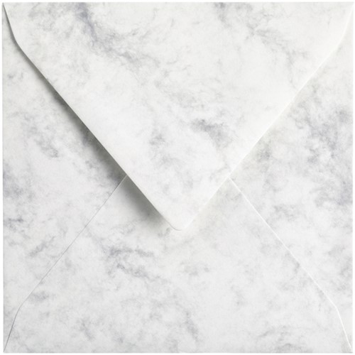 Envelop Papicolor 140x140mm marble grijs pak à 6 stuks-2