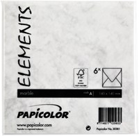 Envelop Papicolor 140x140mm marble grijs pak à 6 stuks-3