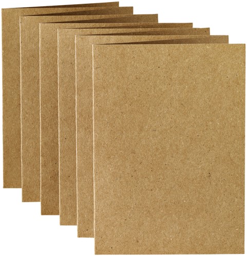 Correspondentiekaart Papicolor dubbel 105x148mm bruin pak à 6 stuks-2