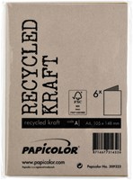 Correspondentiekaart Papicolor dubbel 105x148mm bruin pak à 6 stuks-3