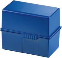 Kaartenbak Han breed A7 kunststof blauw-3