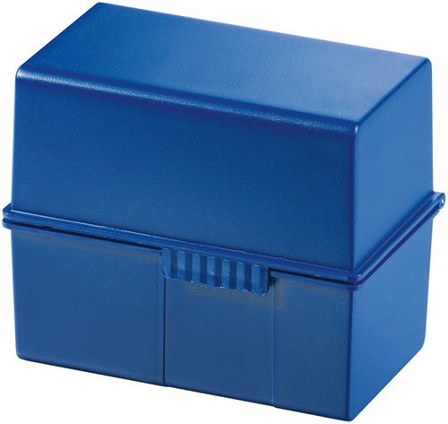 Kaartenbak Han breed A7 kunststof blauw-3