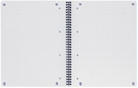 Collegeblok Oxford A4+ ruit 5x5mm 4-gaats 180 pagina's 80gr zwart-2