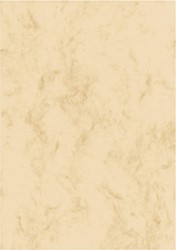 Designpapier Sigel A4 90gr marmer beige pak à 100 vel