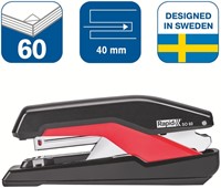 Bureaunietmachine Rapid Supreme fullstrip S1O60 60 vel zwart/rood-2