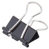 Papierklem MAUL 213 foldback 13mm capaciteit 4mm zwart 12 stuks