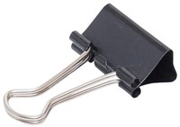 Papierklem MAUL 213 Foldback 25mm capaciteit 9mm zwart 12 stuks