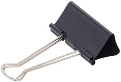 Papierklem MAUL 213 foldback 50mm capaciteit 20mm zwart 12 stuks