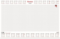 Bureau-onderlegblok 2025 Quantore ruit 56,5X36CM  wit