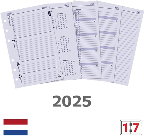 Agendavulling 2025 Kalpa Senior 7dagen/2pagina's