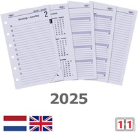 Agendavulling 2025 Kalpa Pocket 1dag/1pagina