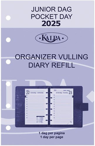 Agendavulling 2025 Kalpa Pocket 1dag/1pagina-2