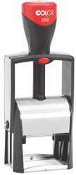 Tekststempel Colop Heavy Duty 2300 Classic Line personaliseerbaar rood