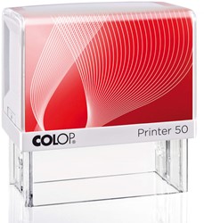 Tekststempel Colop Printer 50 personaliseerbaar rood