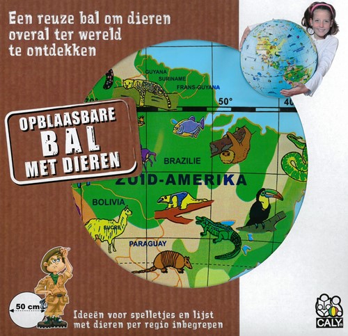 Opblaasbare bol 50 dieren maxi 1 STUK
