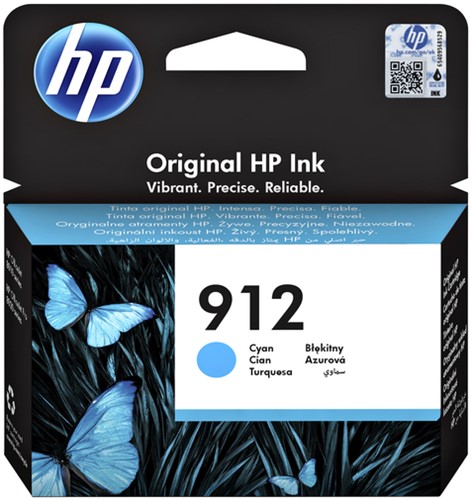 Inktcartridge HP 3YL77AE 912 blauw