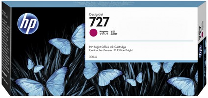 Inktcartridge F9J77A 727 300ml rood