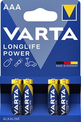 Batterij Varta Longlife Power 4xAAA