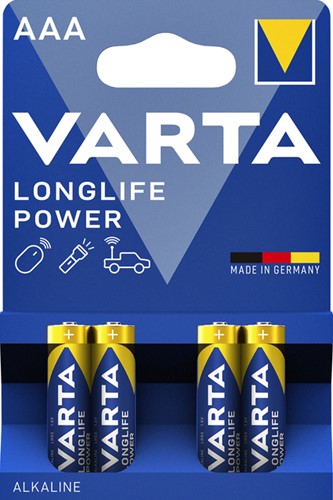 Batterij Varta Longlife Power 4xAAA