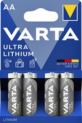 Batterij Varta Ultra lithium 4xAA