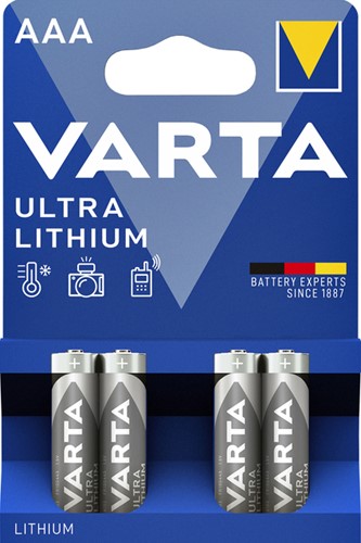 Batterij Varta Ultra lithium 4xAAA