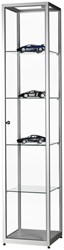 Vitrinekast SDB wms-h400 zilver 400x400x1984mm